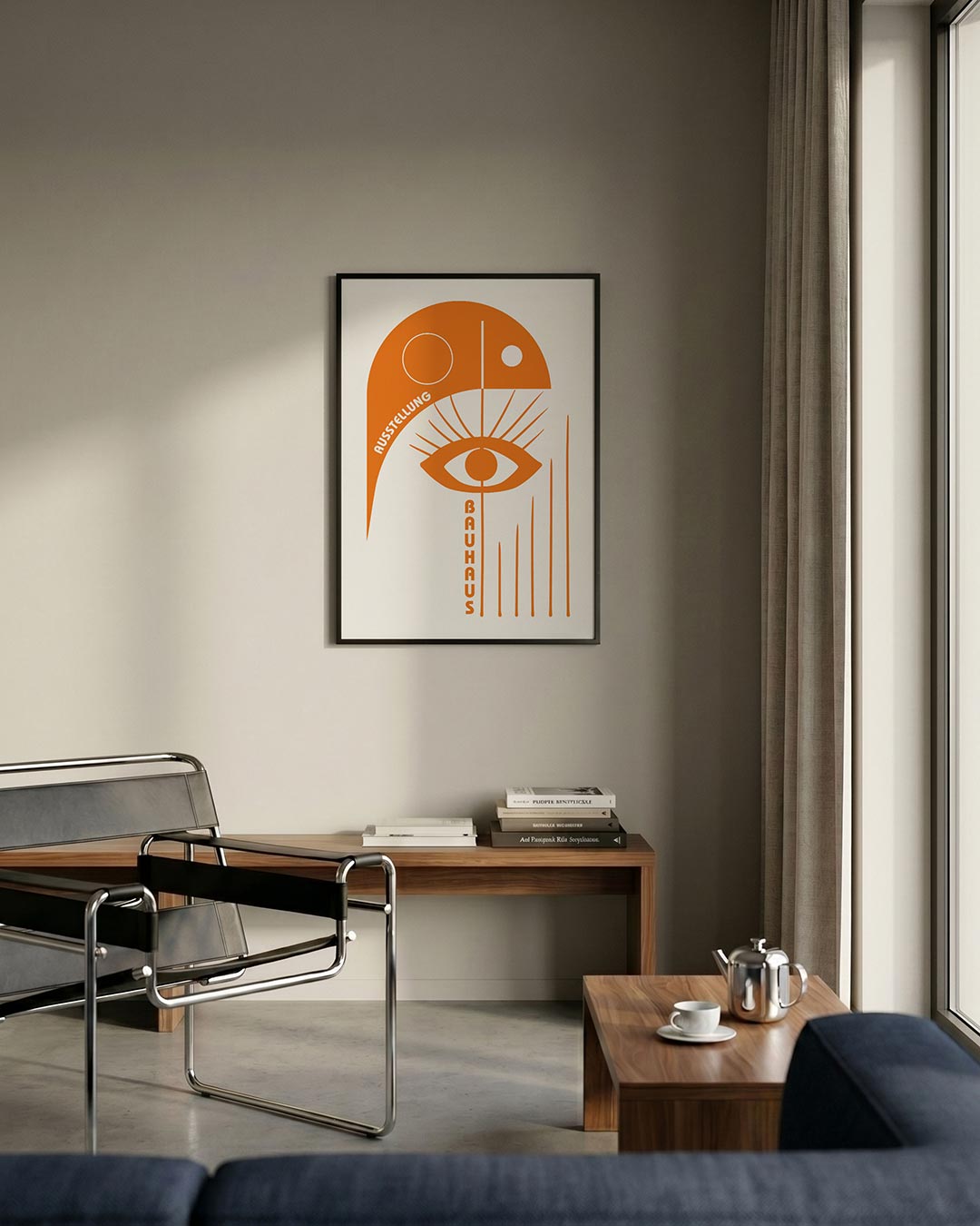 Oog en lijnen Poster