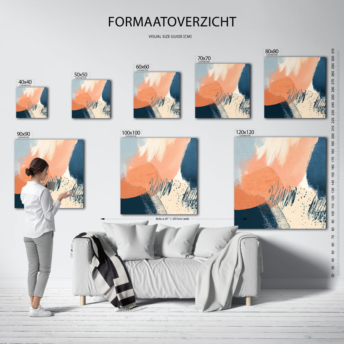 Abstracte vormen Poster