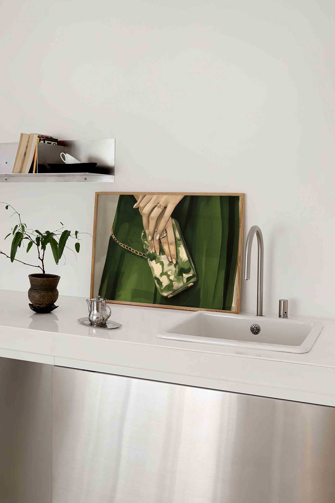 Handtas en handen Poster