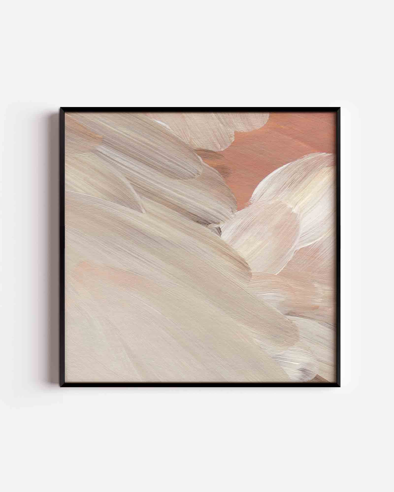 Abstracte penseelstreken Poster