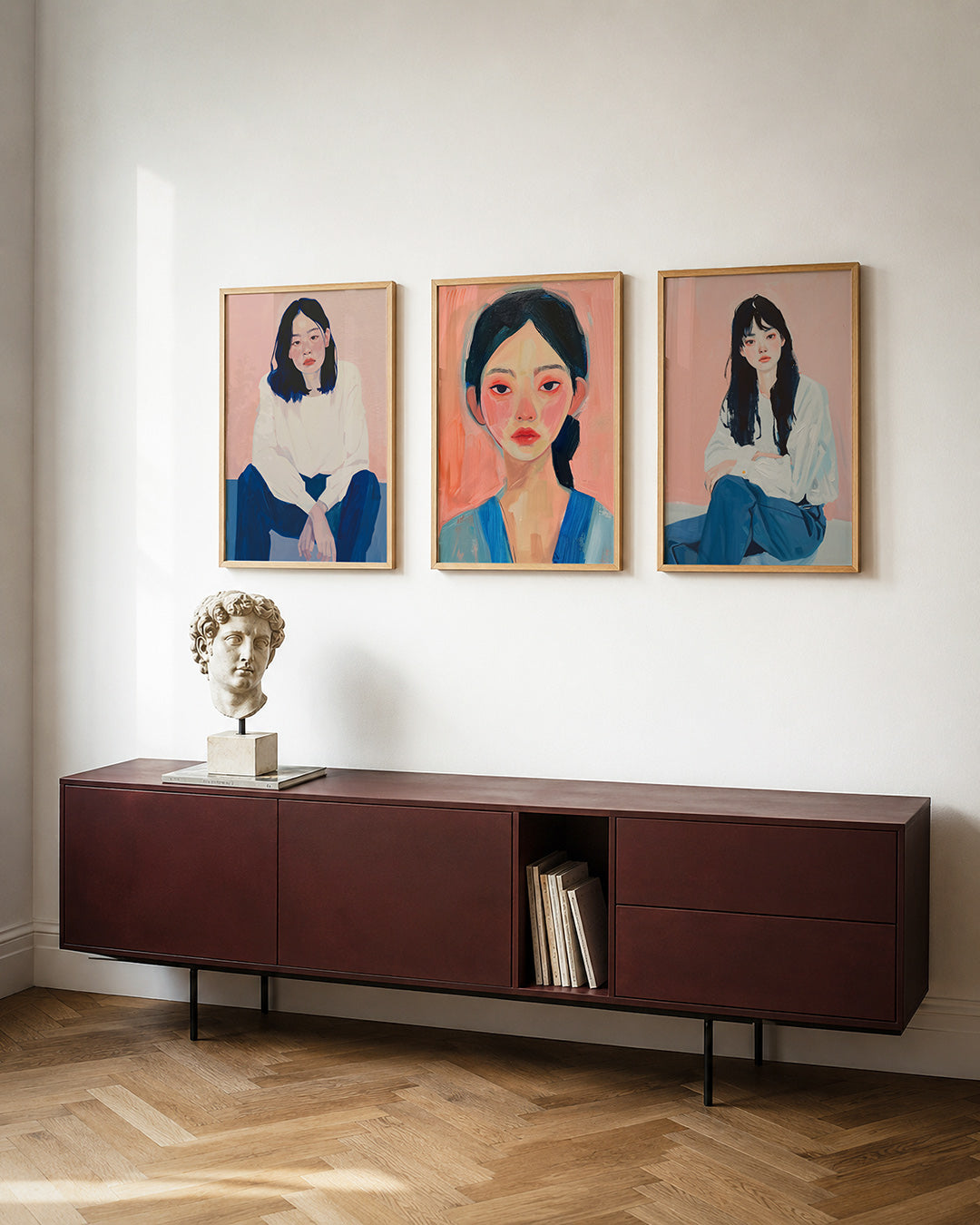 Zachte portretkleuren Posterset
