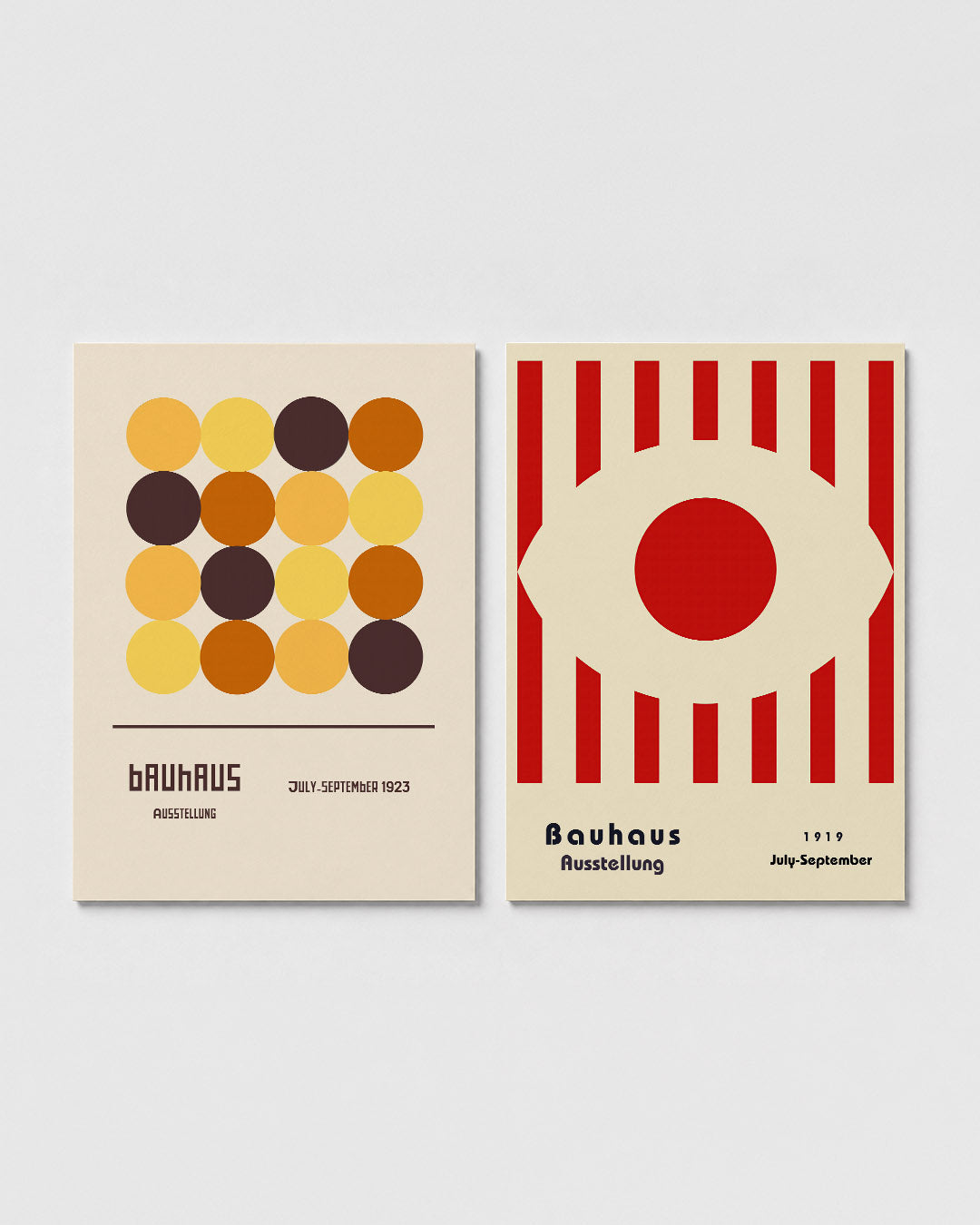 Cirkelritme en kleur Posterset