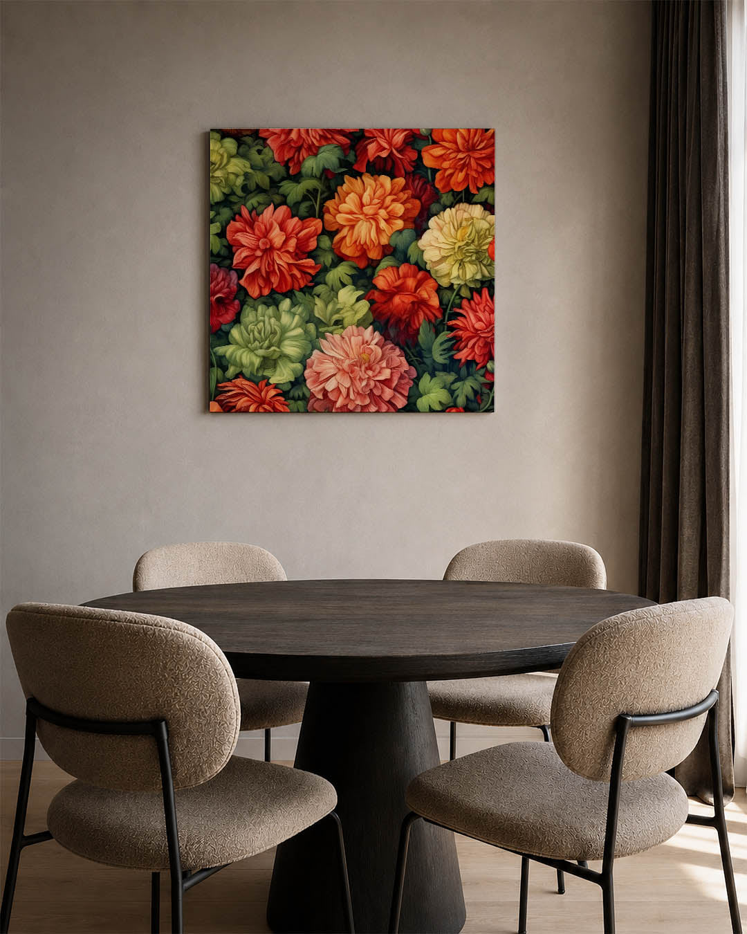 Bloemrijke kleurenpracht Kunstwerk