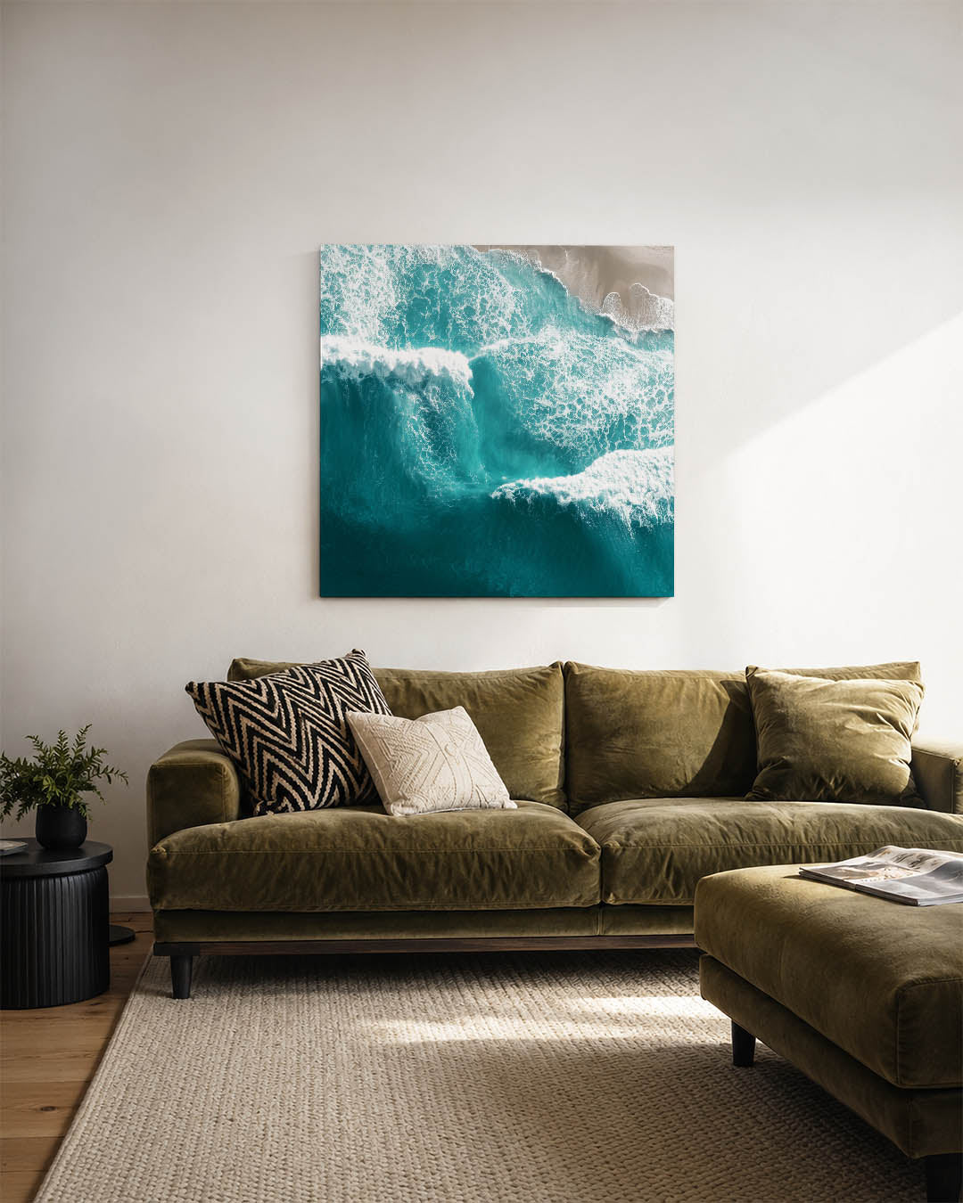 Dynamische zee Kunstwerk
