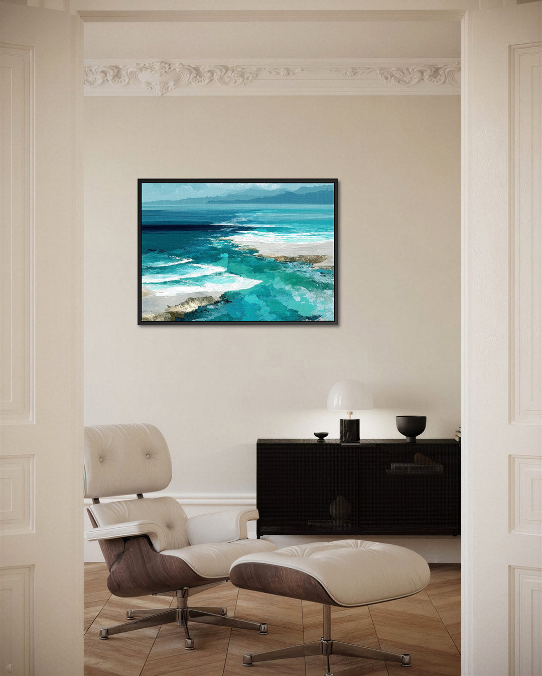 Oceaanlandschap Kunstwerk