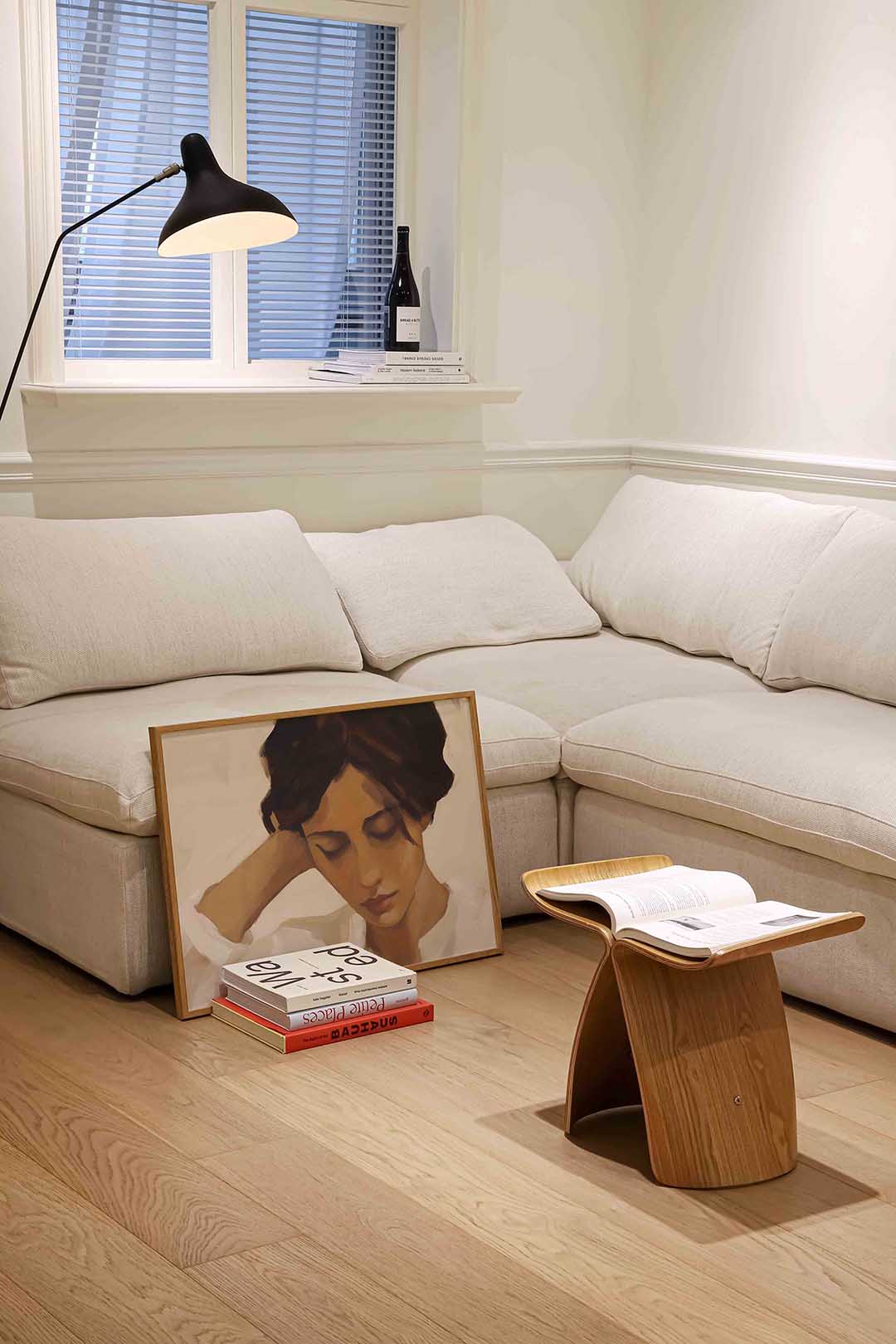 Vrouw met gesloten ogen Poster