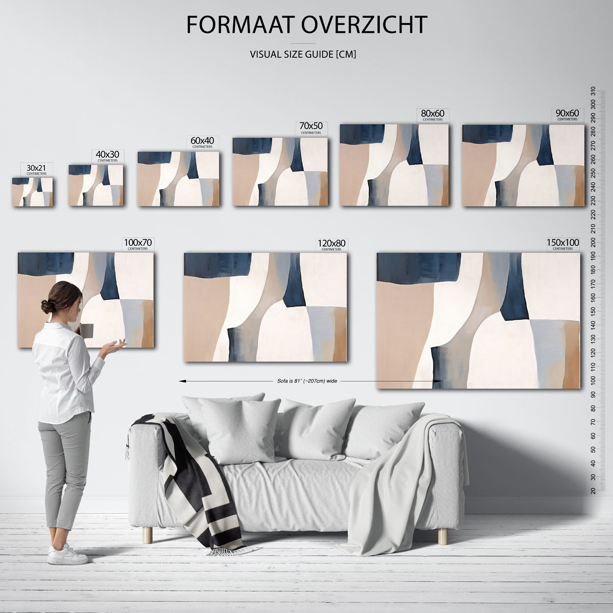 Abstracte vormen Poster