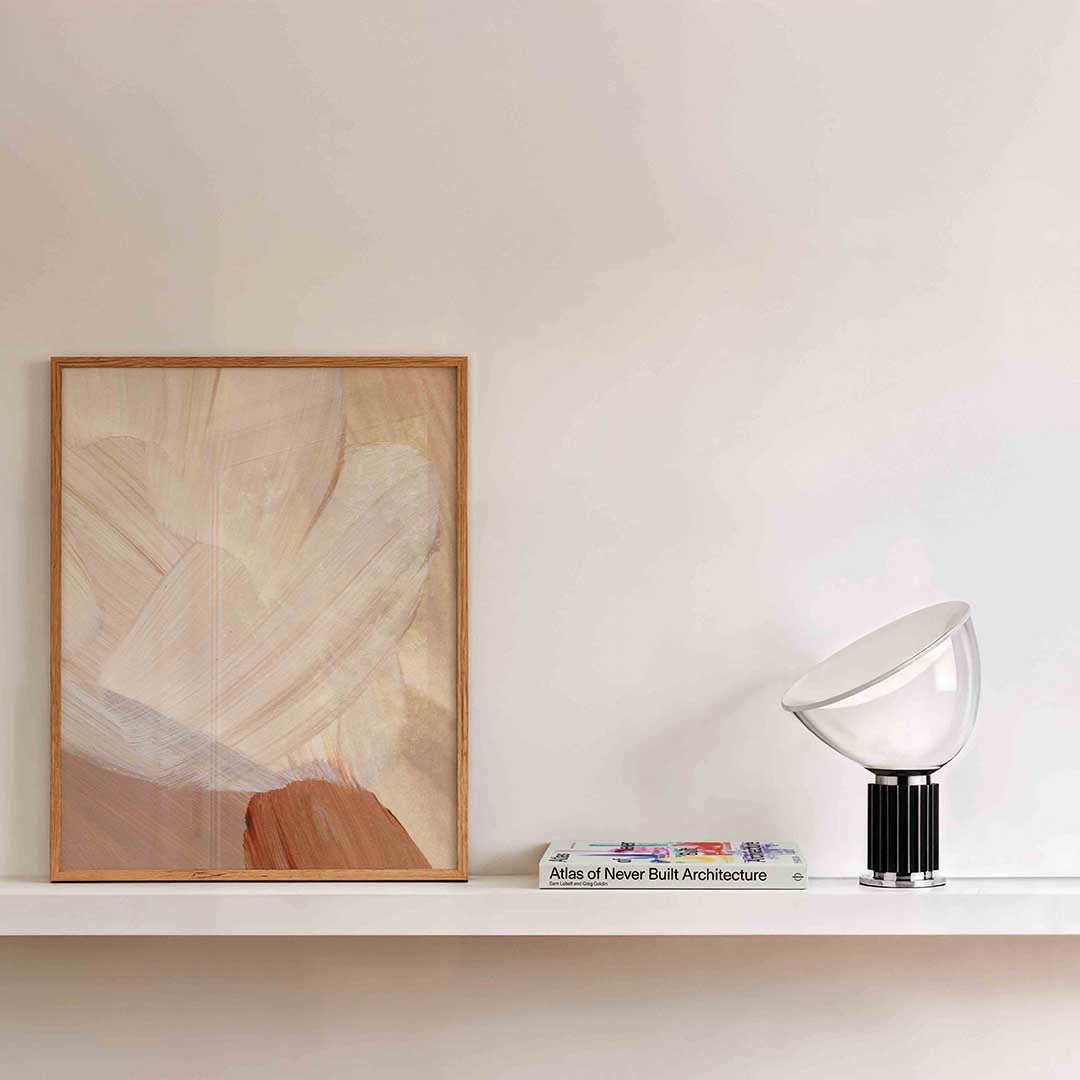 Abstracte penseelstreken Poster
