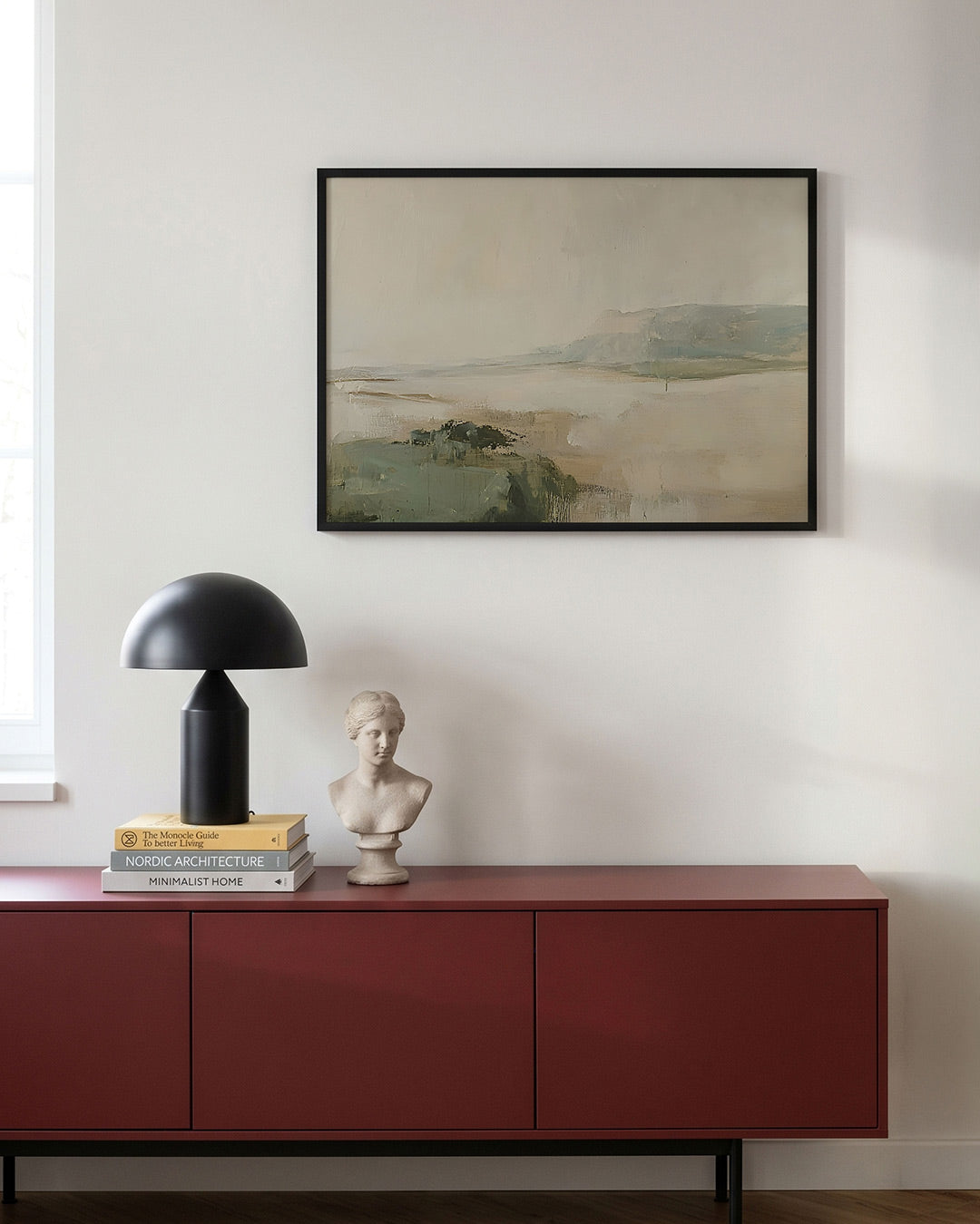 Landschap in zachte tinten Poster