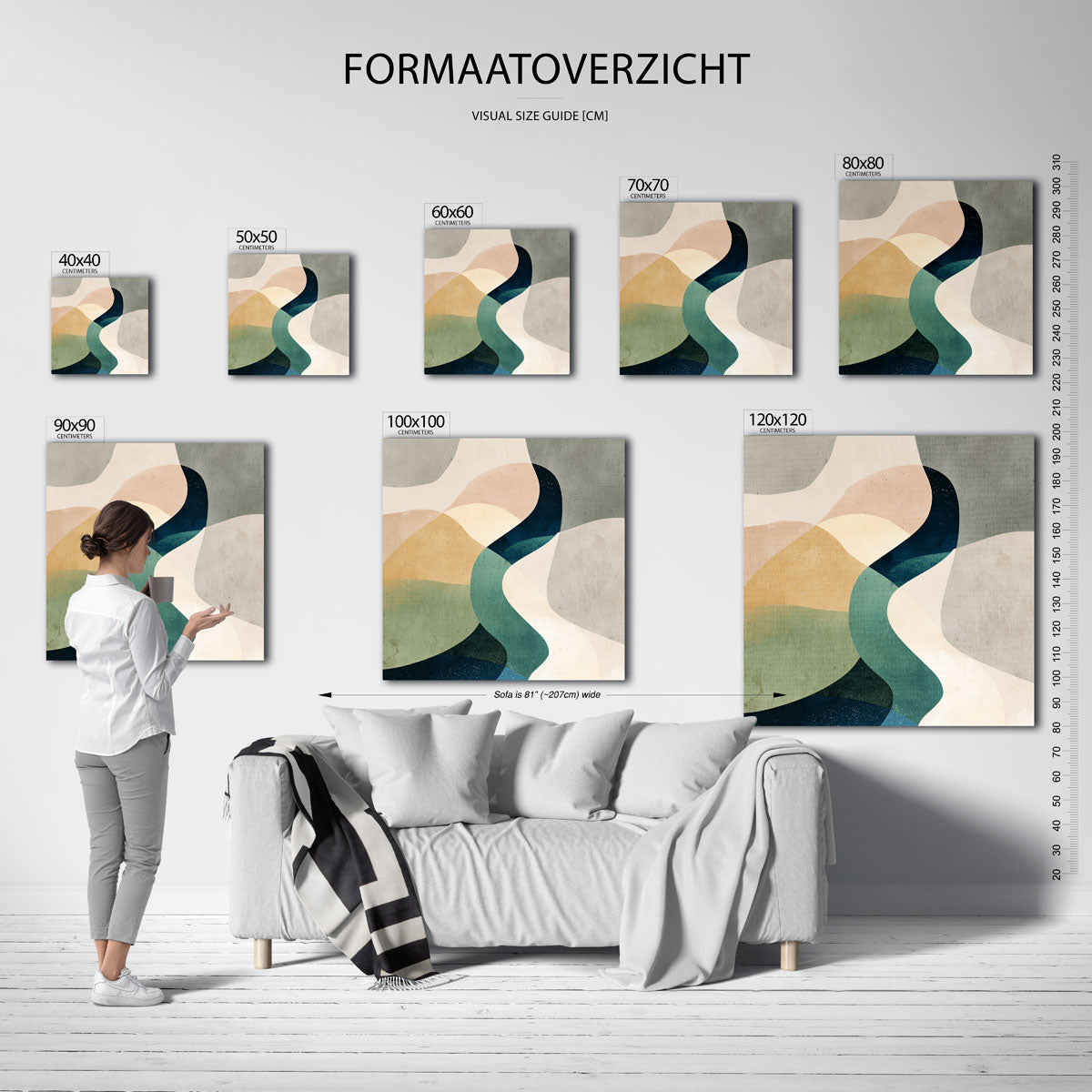 Abstracte vormen Poster