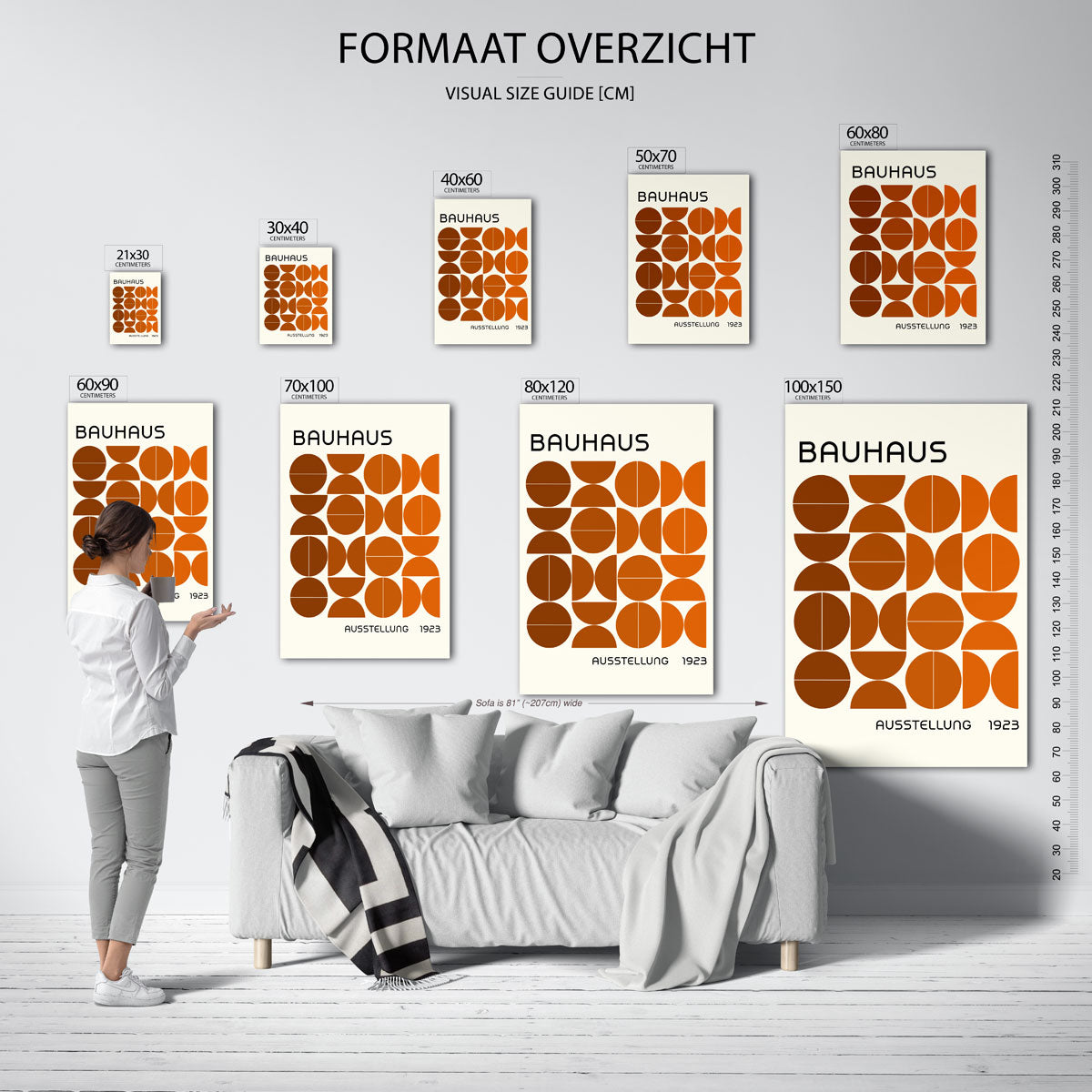 Vormritme en kleur Poster