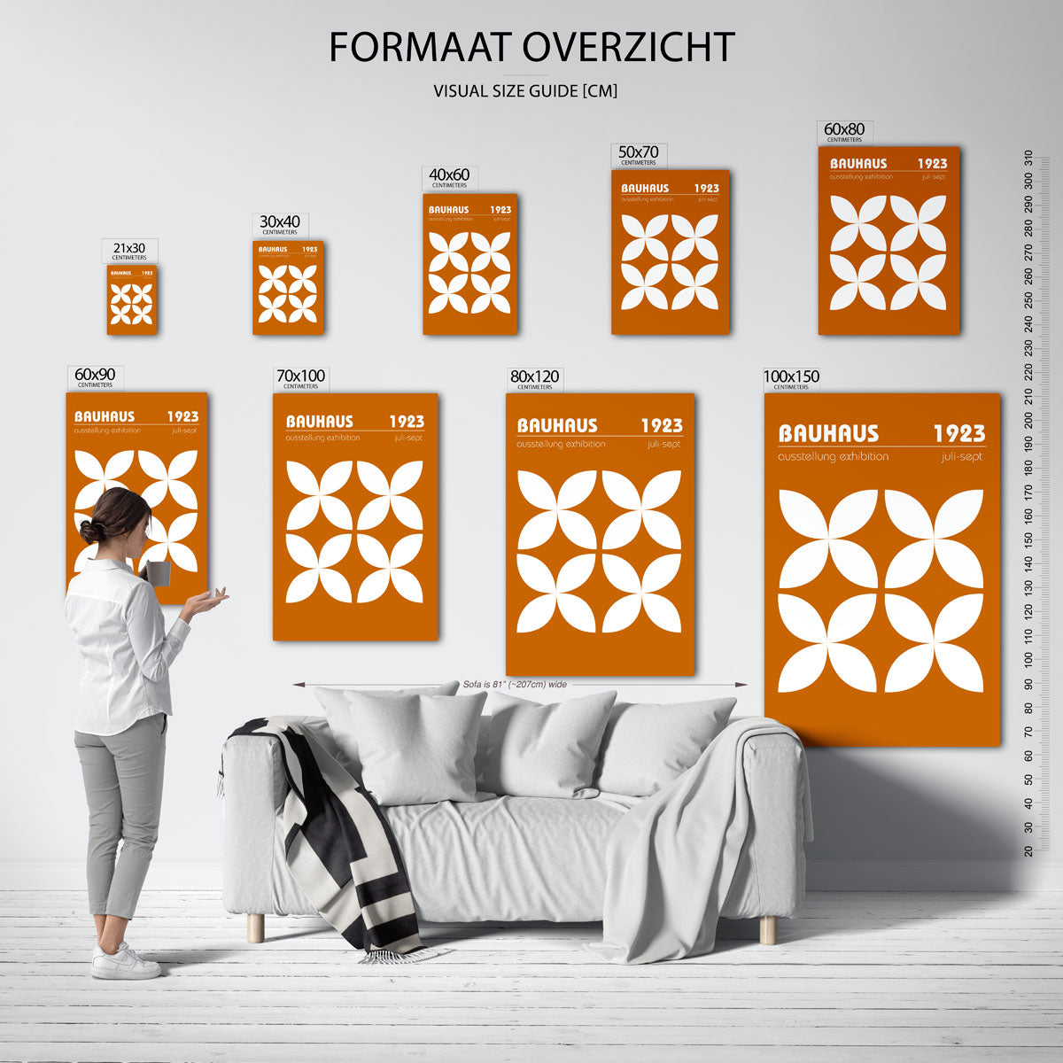 Vormritme en kleur Poster