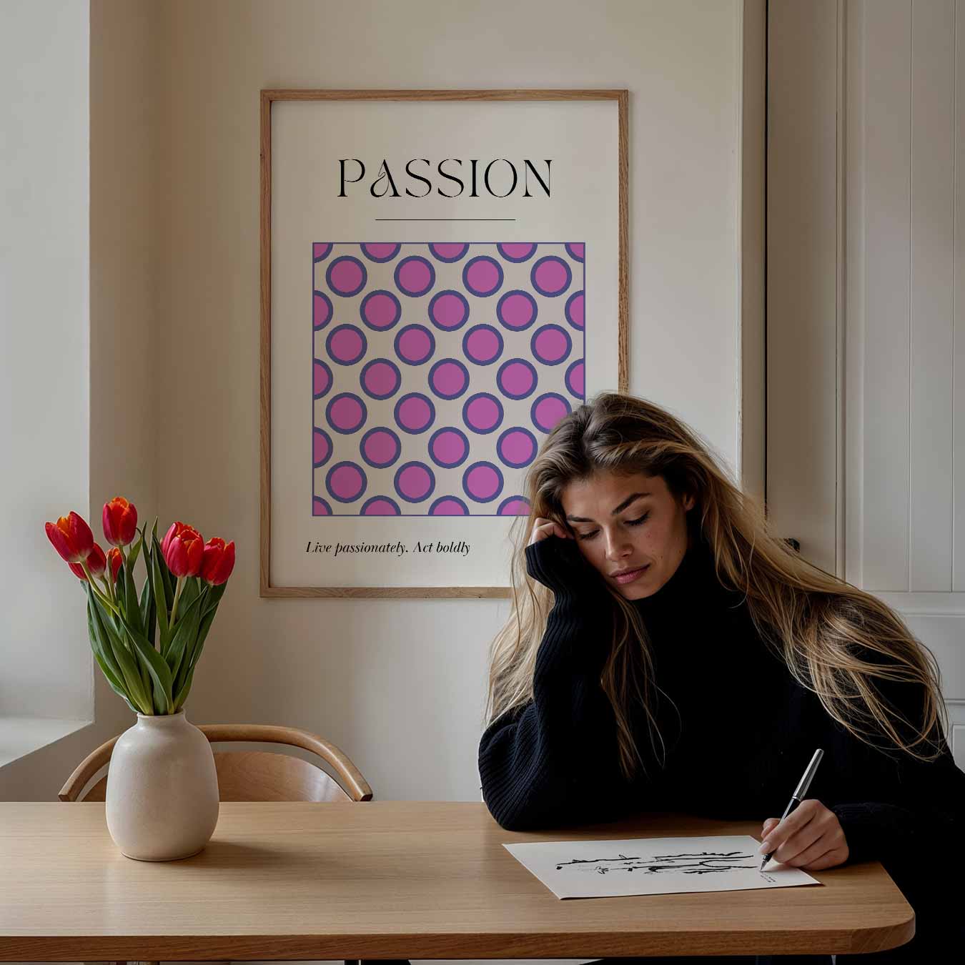 Passion Circle Poster-WallArtistic