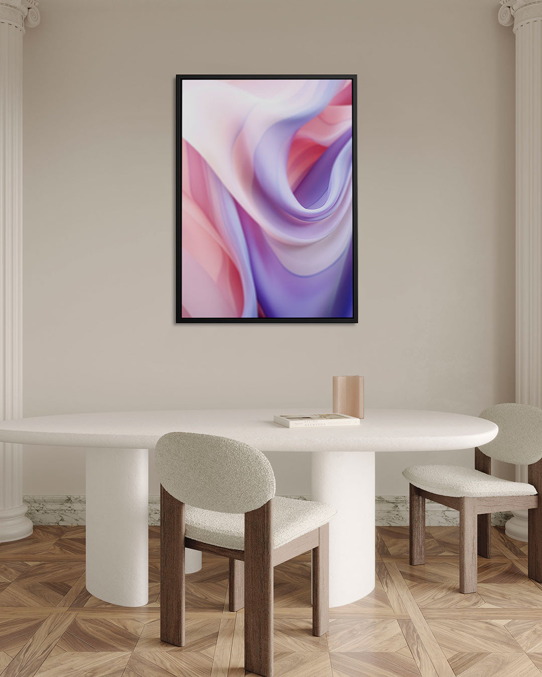 Vloeiende kleurencompositie Kunstwerk