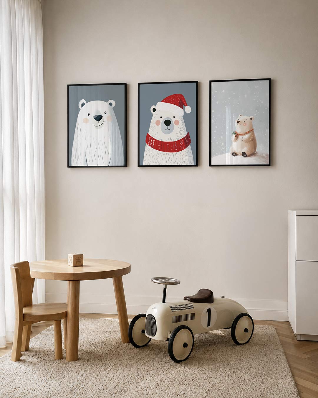 Vrolijke ijsbeer Posterset