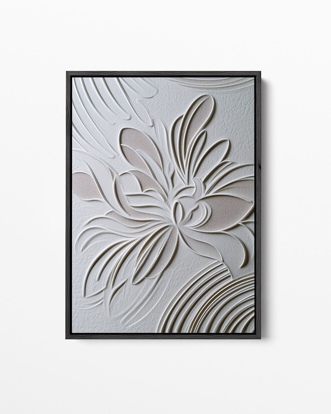 Organische lijnen bloem Kunstwerk