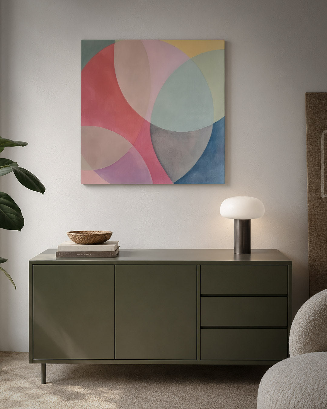 Kleurrijke vormen Kunstwerk
