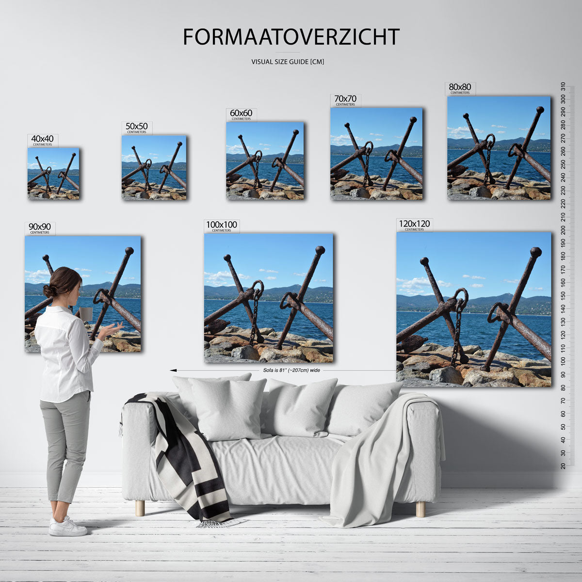 Ankers aan zee Kunstwerk
