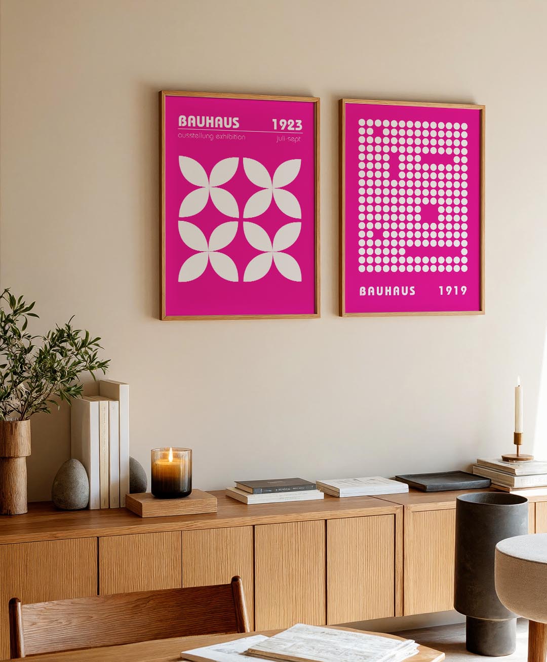Vormenspel en kleur Posterset