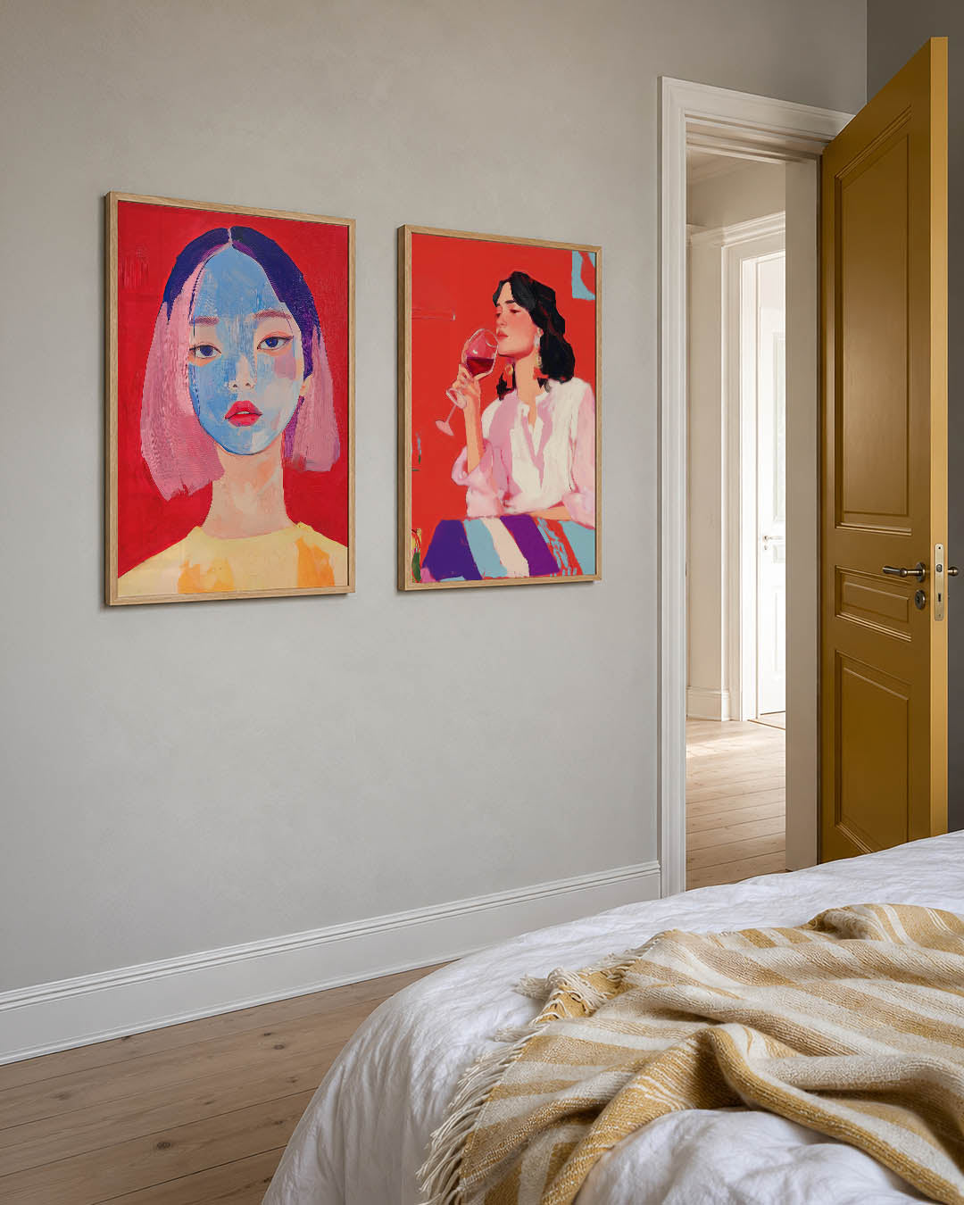 Kleurrijk portret Posterset