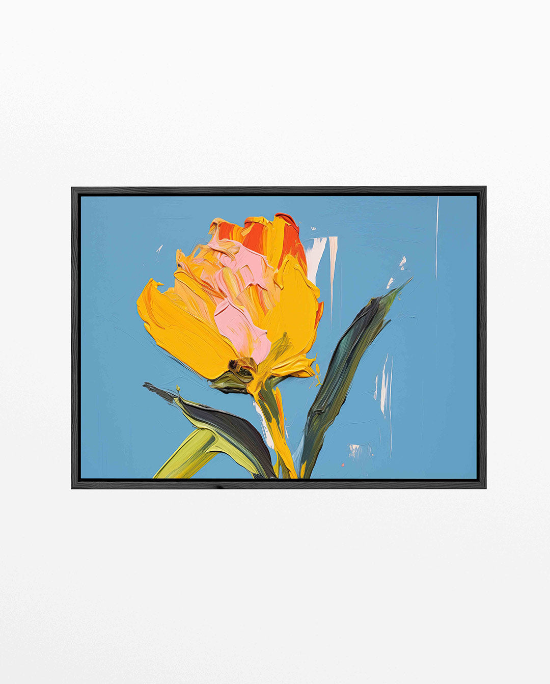 Expressieve bloem Kunstwerk