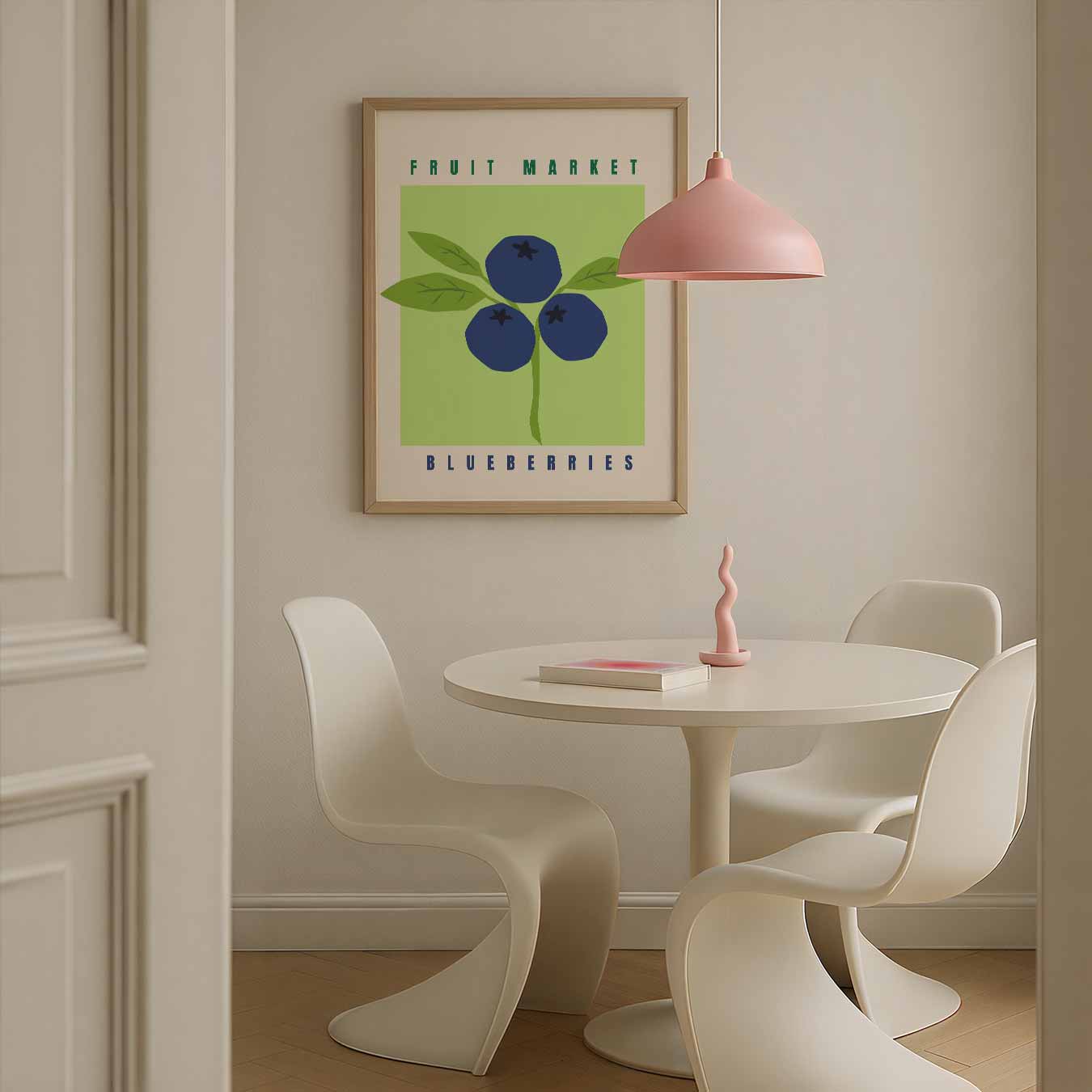 Blauwe Bessen Fruitmarkt Poster-WallArtistic