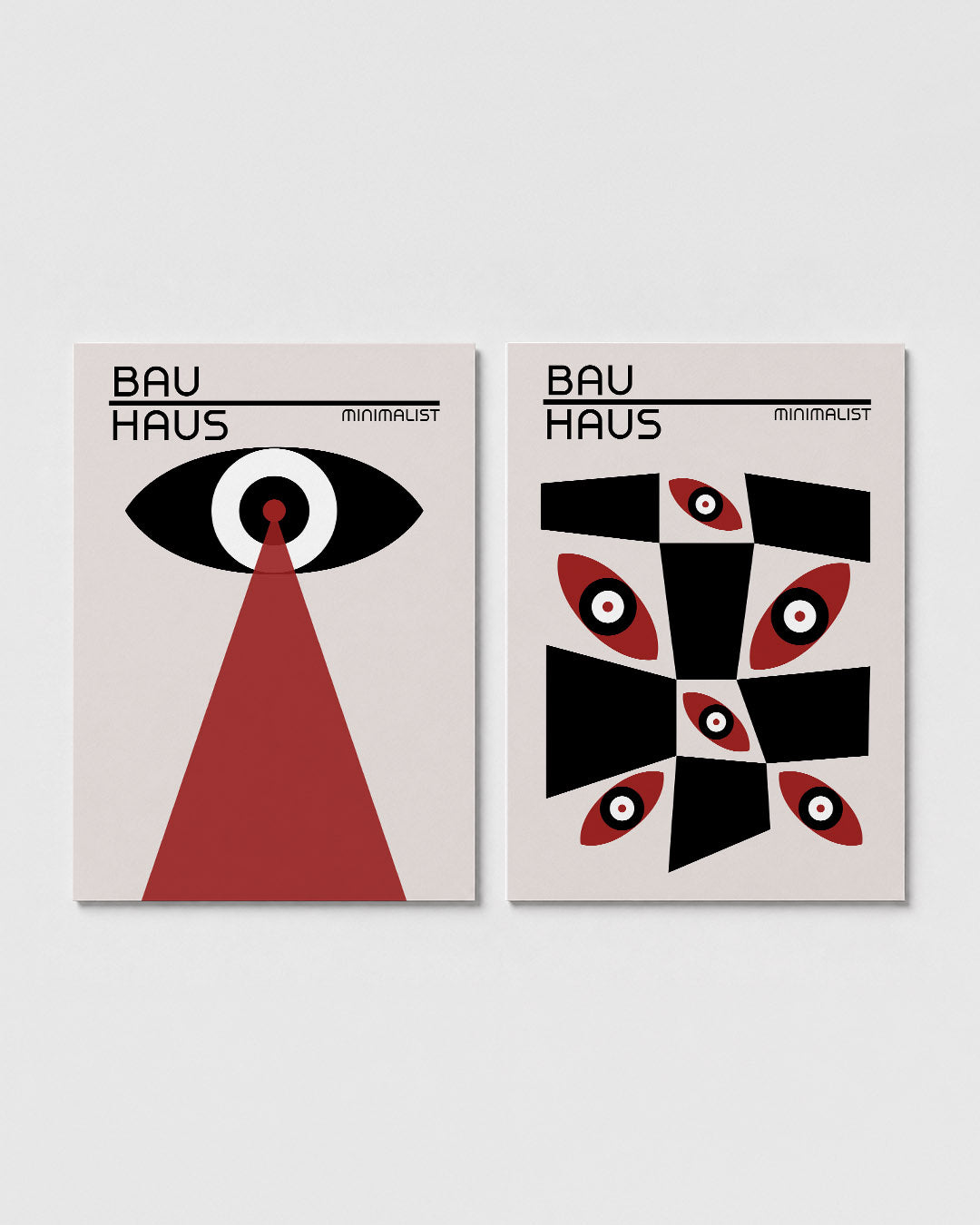 Oog en stralen Posterset