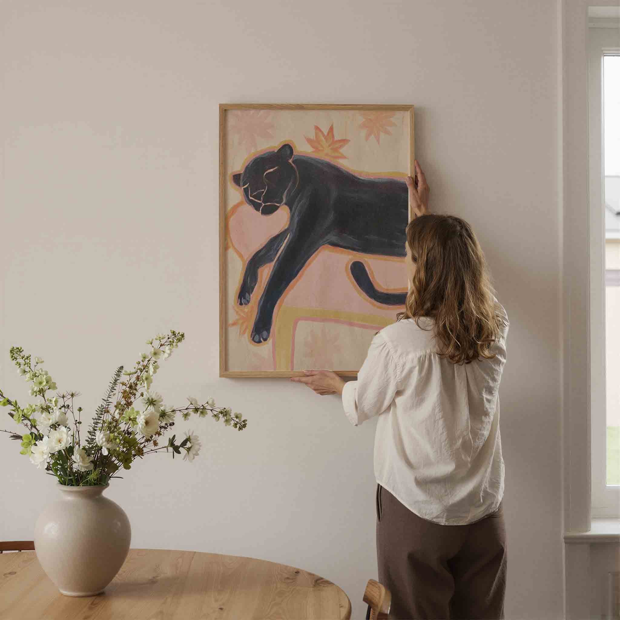 Slapende panter Poster