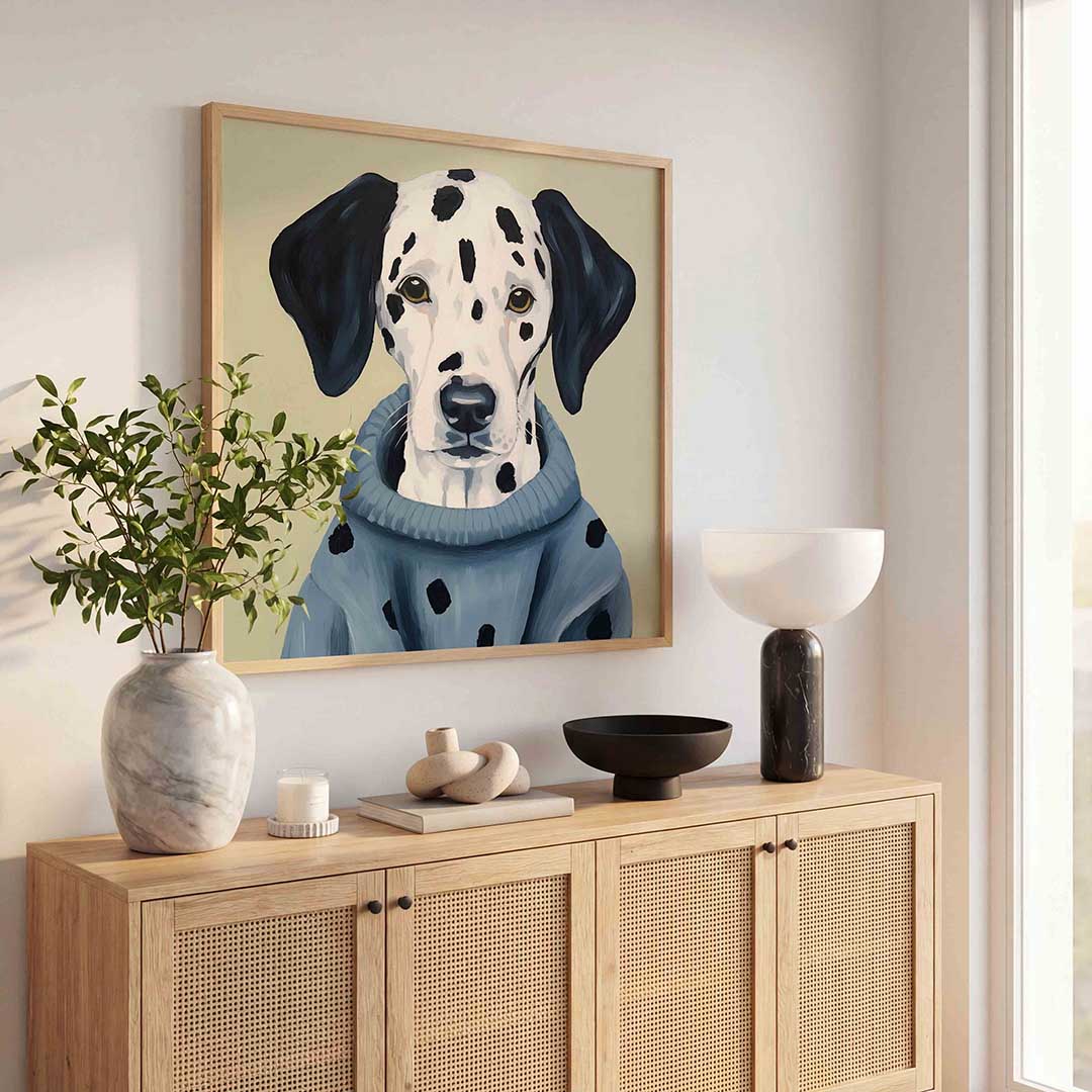 Dalmatier in trui Poster