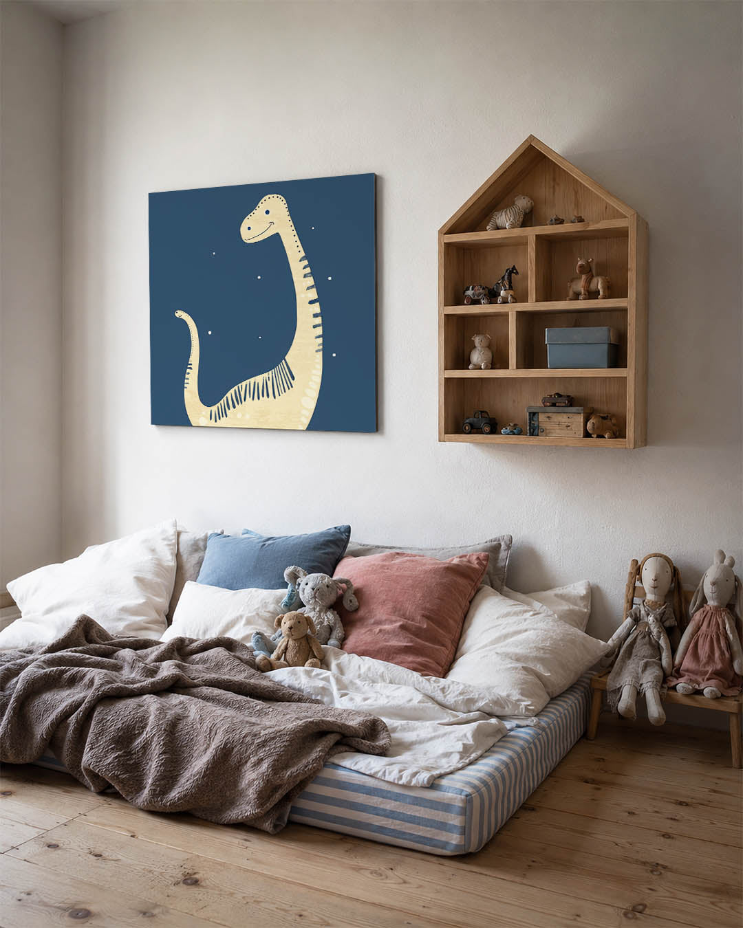 Vrolijke dino illustratie Kunstwerk