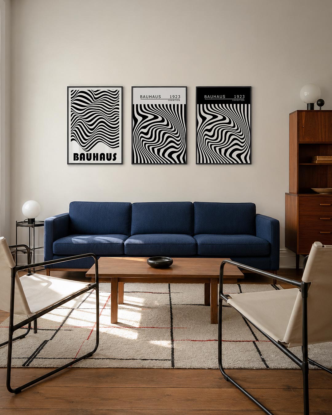 Golvend lijnenspel Posterset