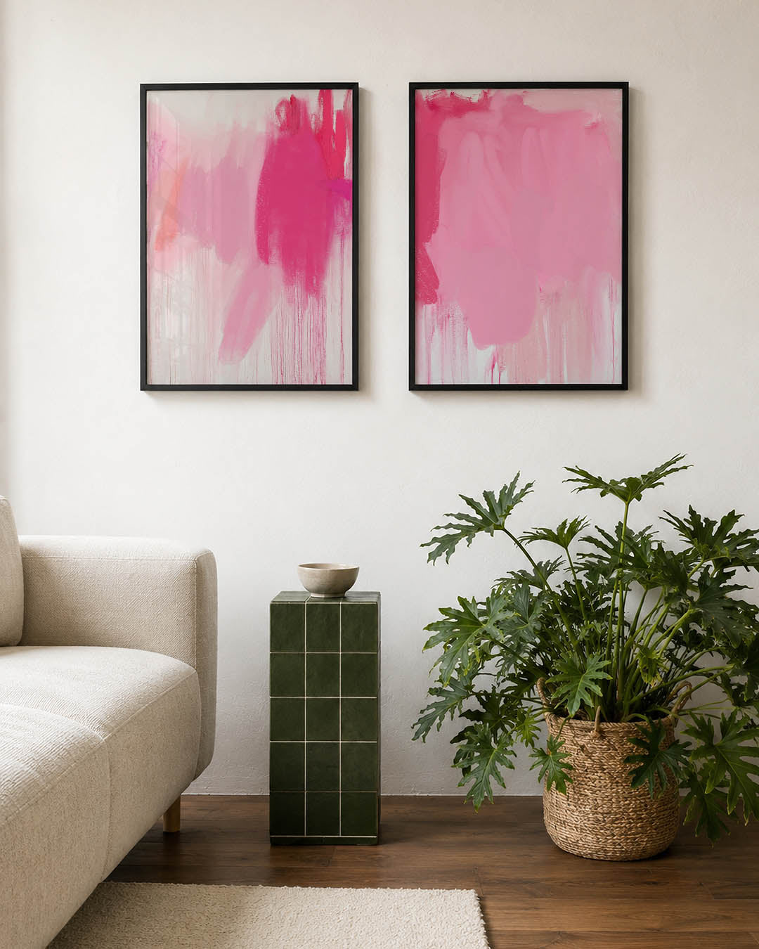 Roze vegen Posterset