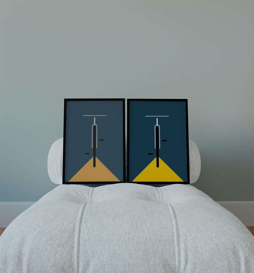 Fiets en licht Posterset