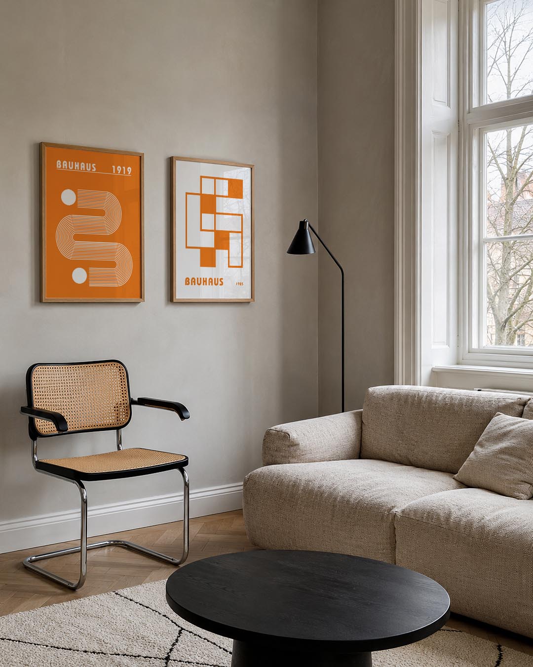Lijnen en vlakkenspel Posterset