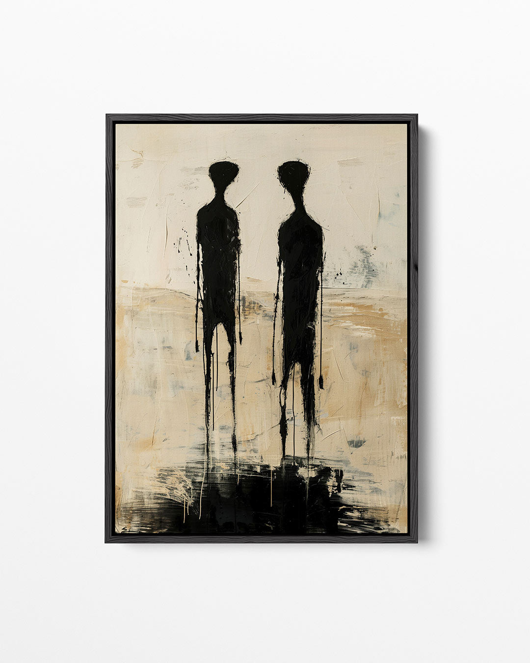 Twee silhouetten Kunstwerk