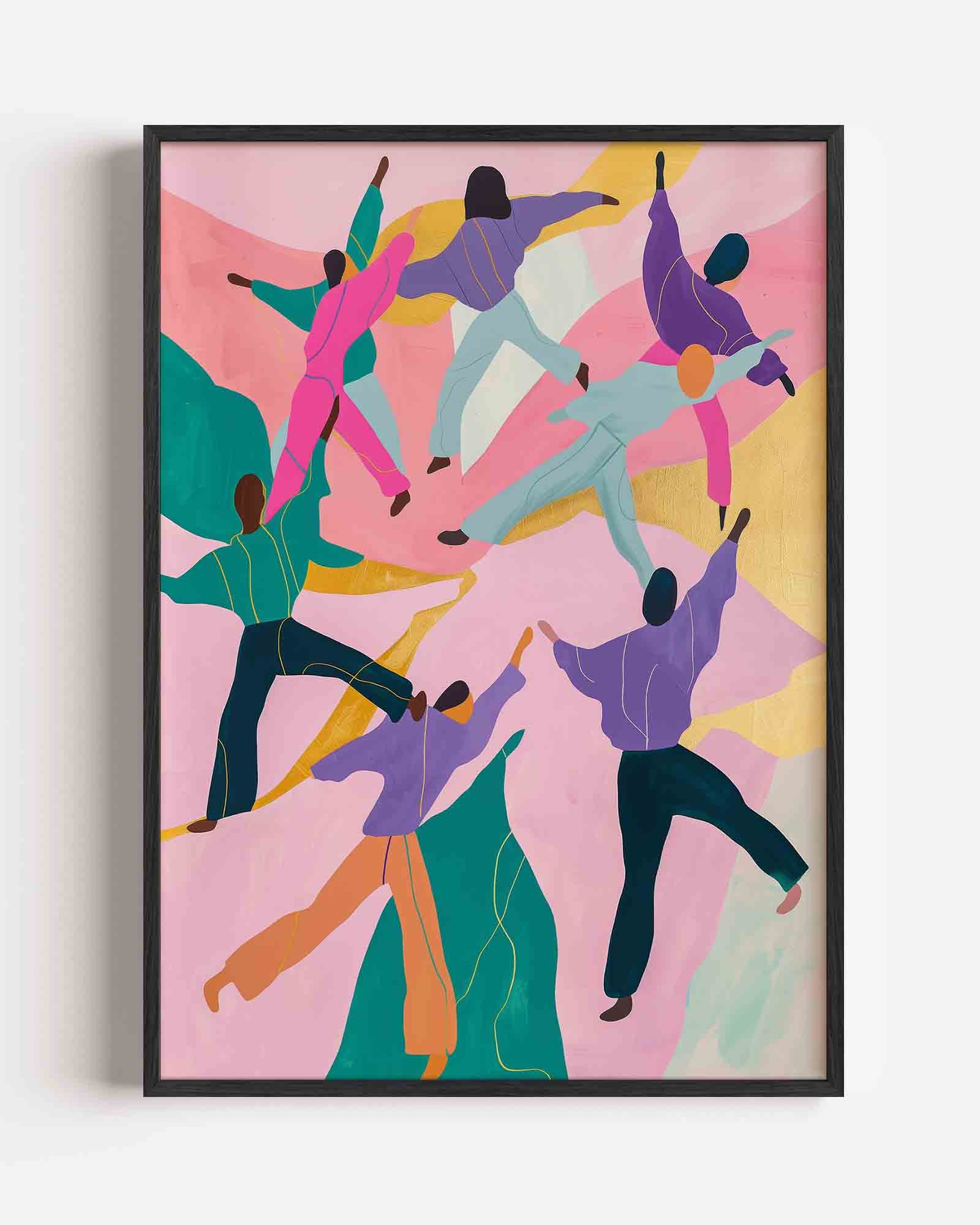 Dansende figuren Poster