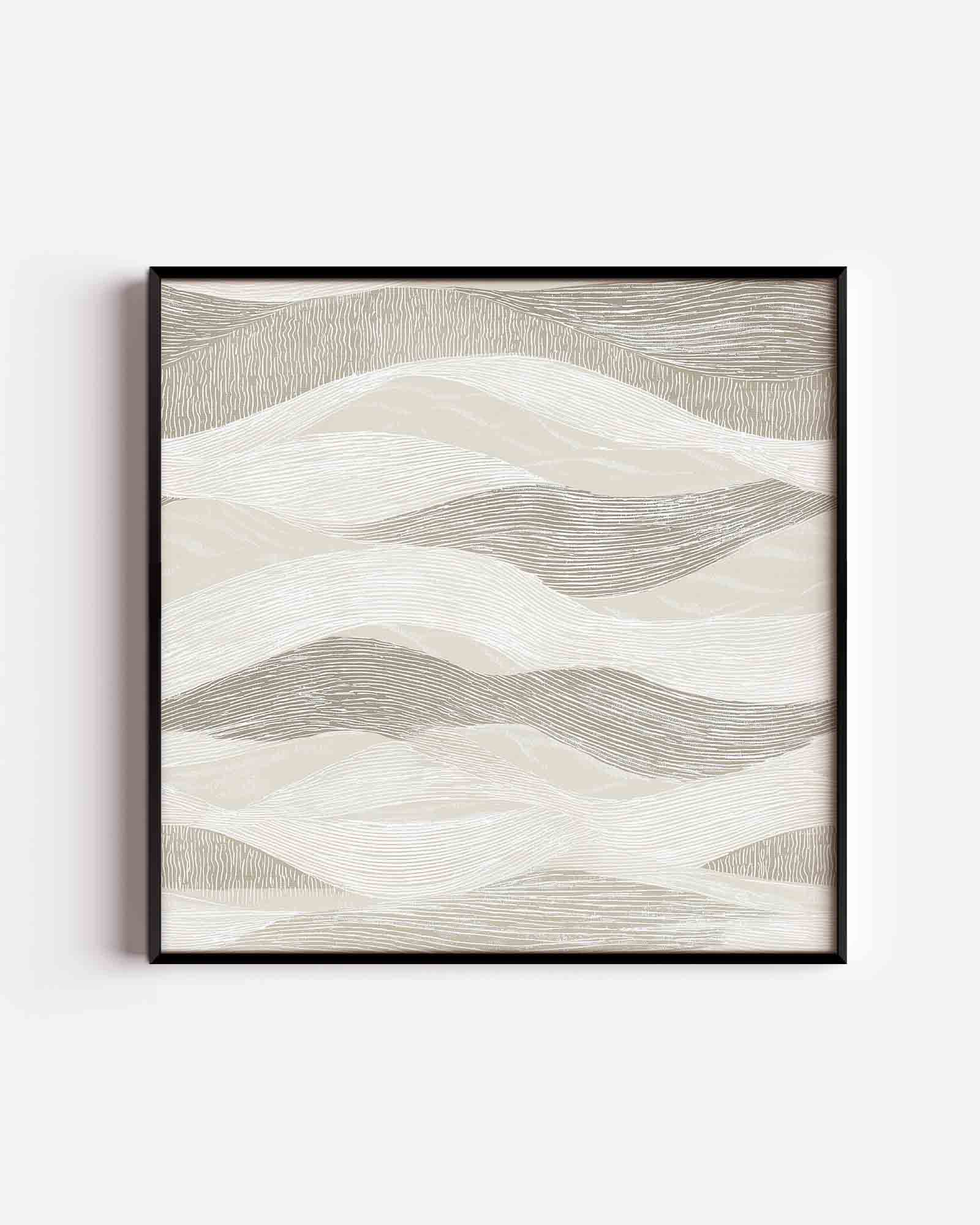 Golvende lijnen patroon Poster