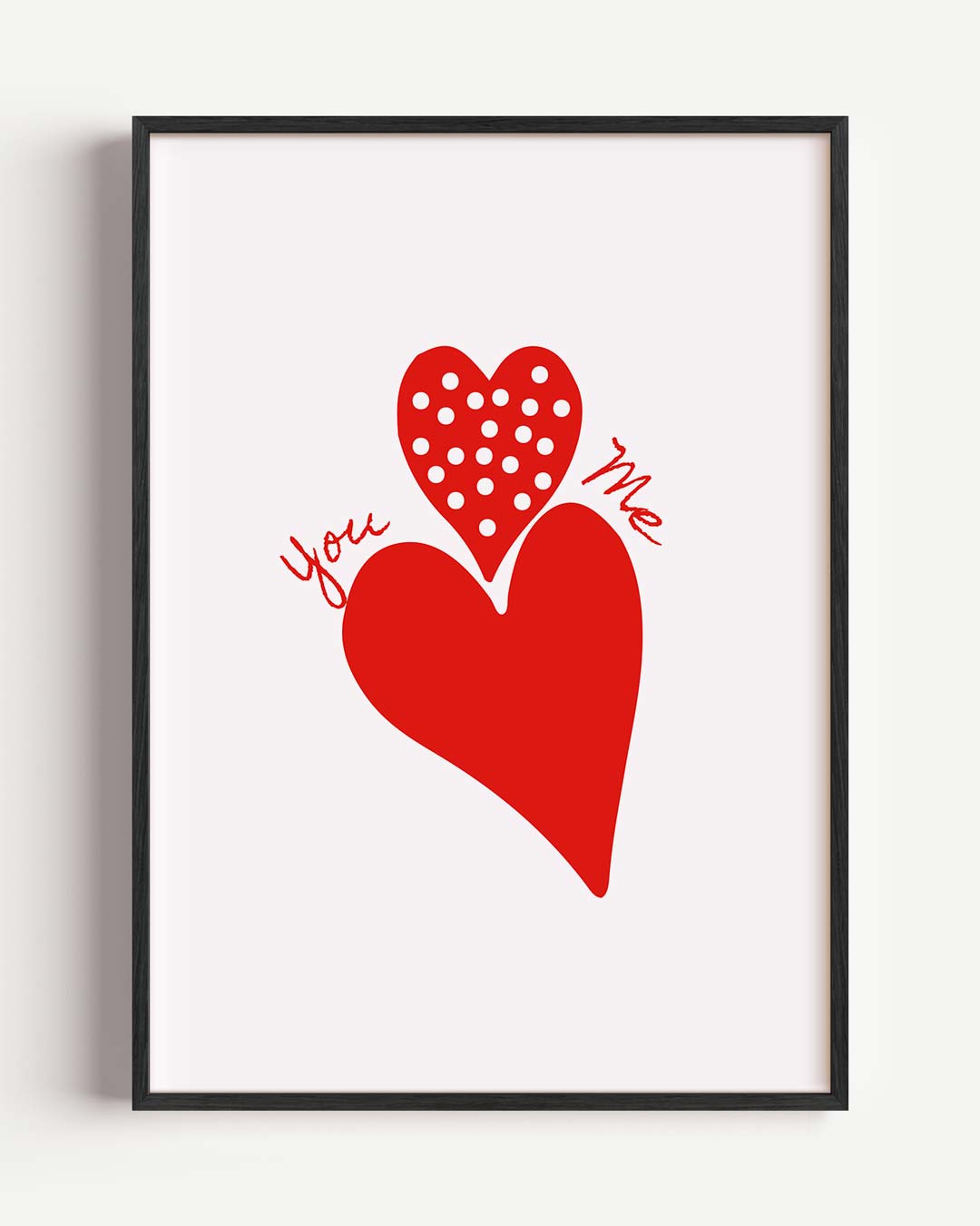Liefdevolle Hartjes Poster-WallArtistic