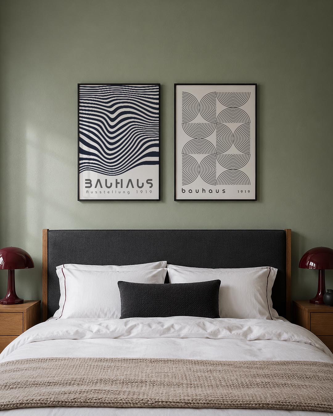 Golvend lijnenspel Posterset
