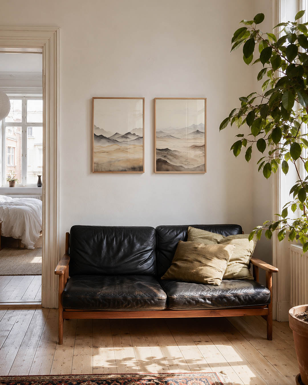 Zachte berglijnen Posterset