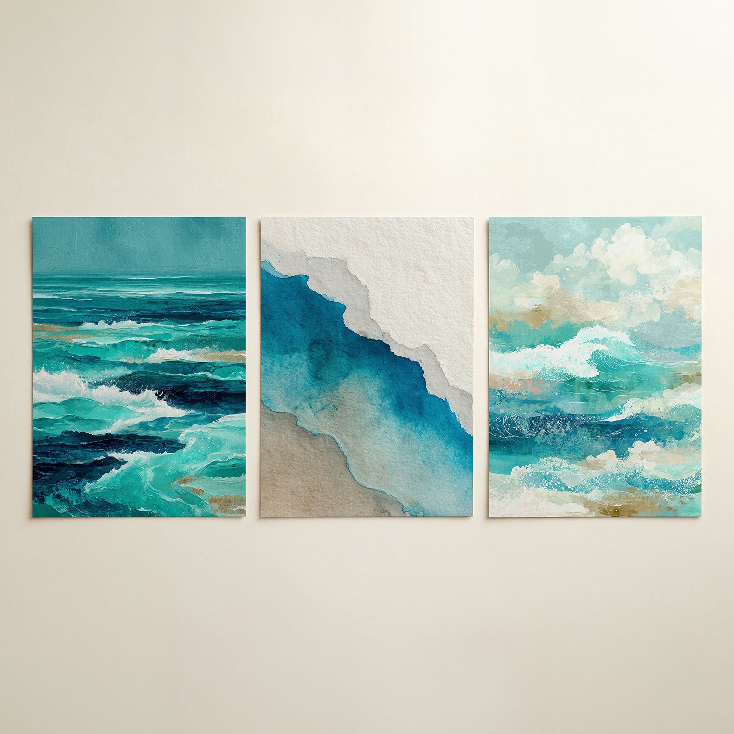 Golvend kleurenspel Posterset