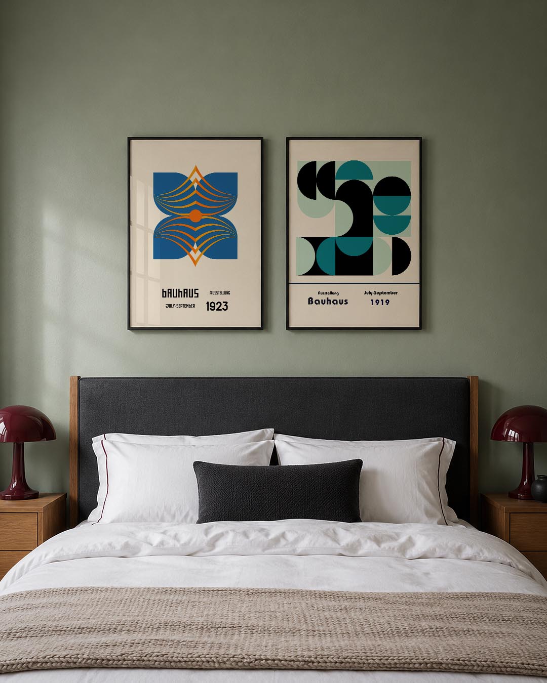 Kleurrijke lijnenspel Posterset