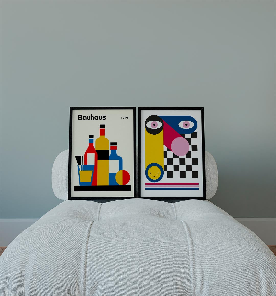 Vormen en kleurvlakken Posterset