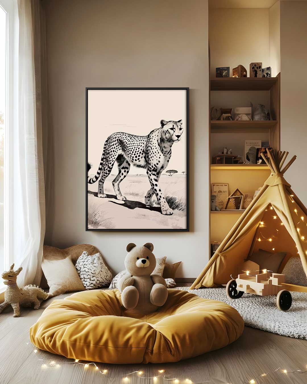 De Sierlijke Jachtluipaard Kunstwerk