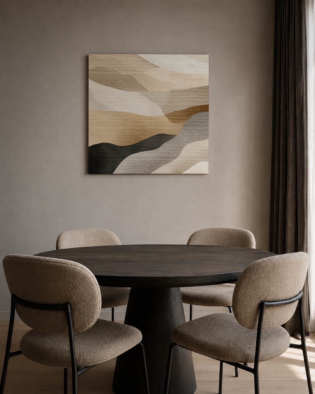 Organische kleurencompositie Kunstwerk