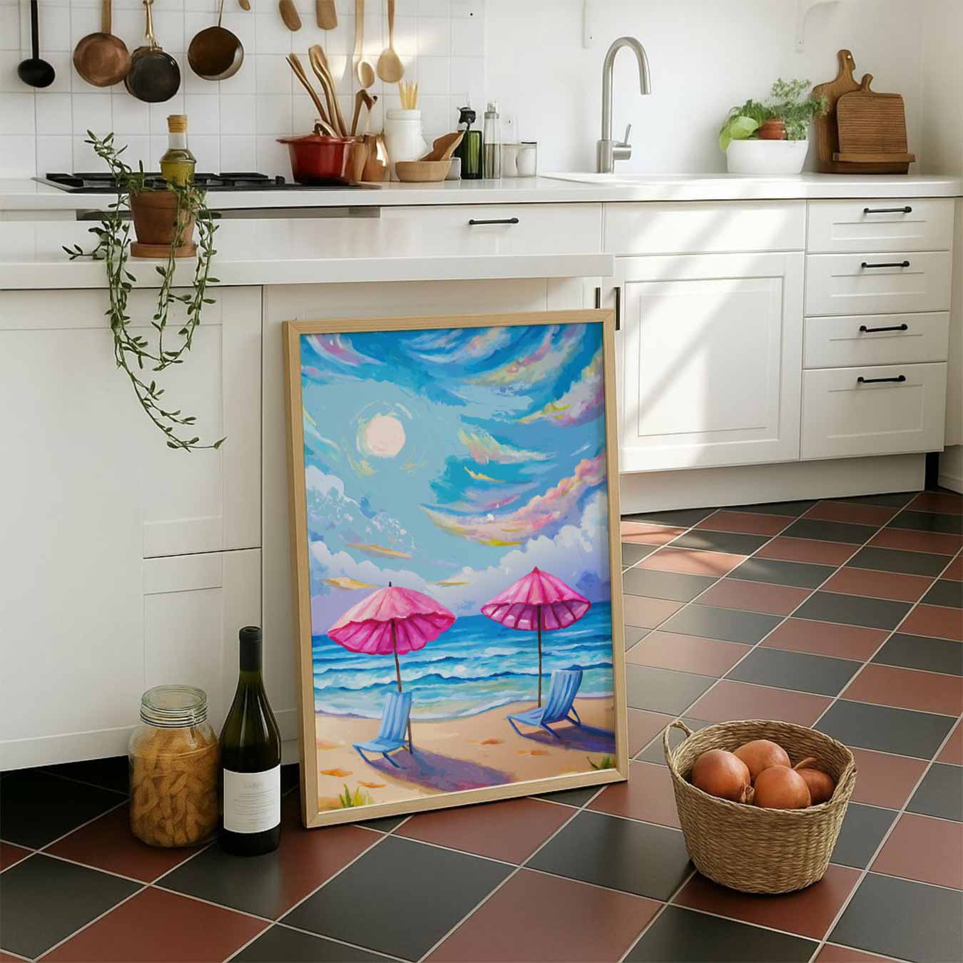 Tropische Stranddroom Poster-WallArtistic
