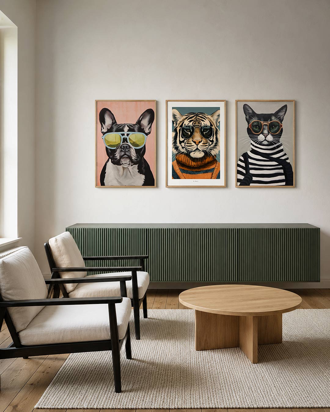 Hond met bril Posterset