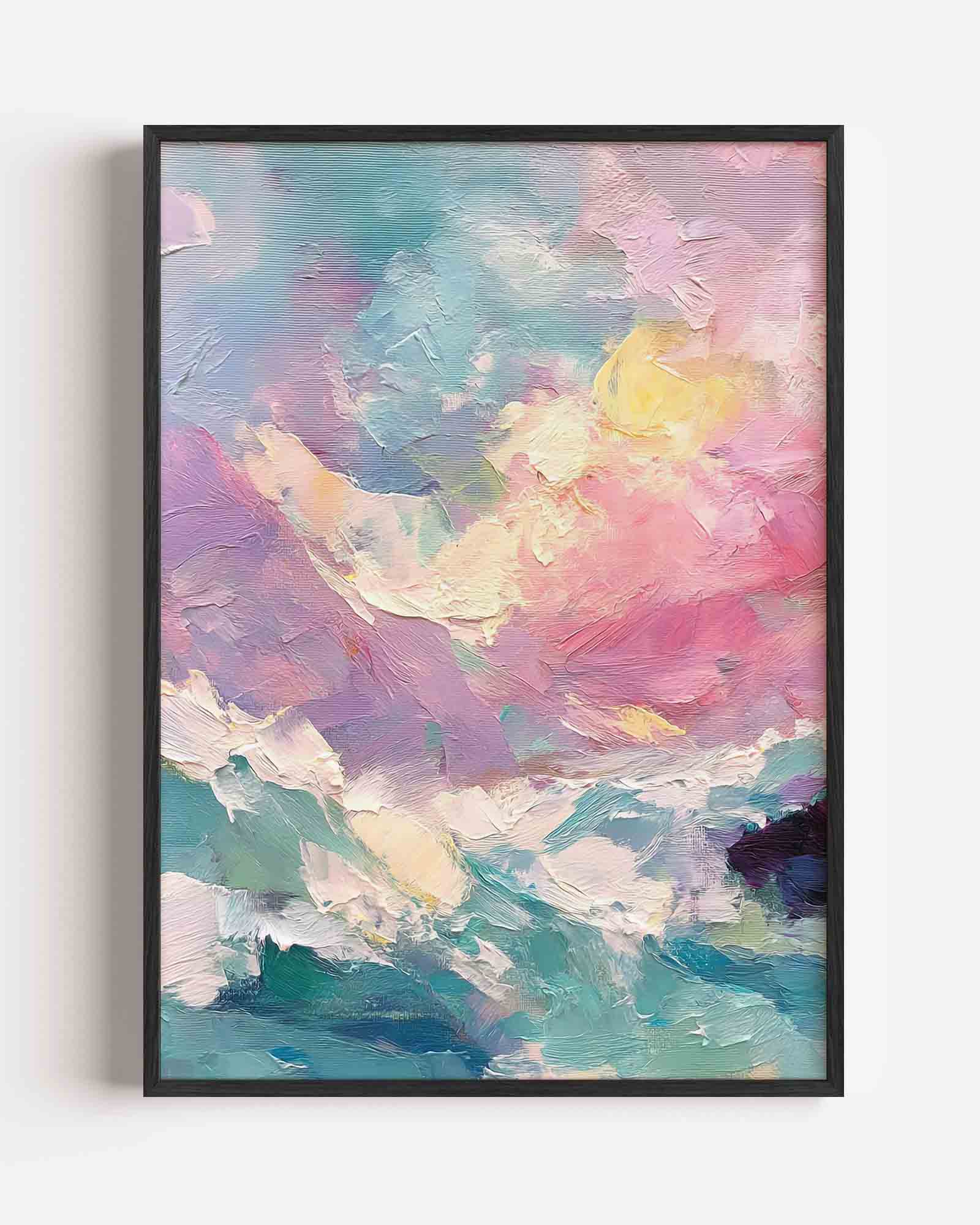 Abstracte kleurenexplosie Poster