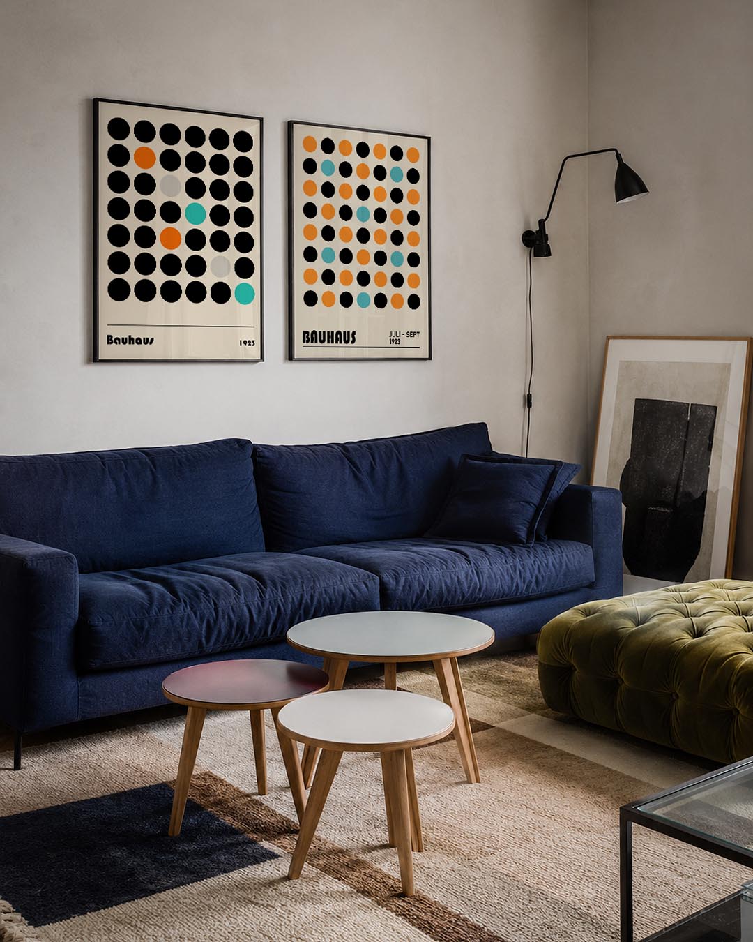 Cirkelpatroon en kleur Posterset