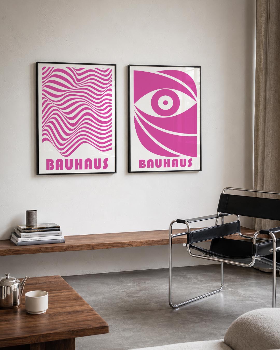 Golvend lijnenspel Posterset